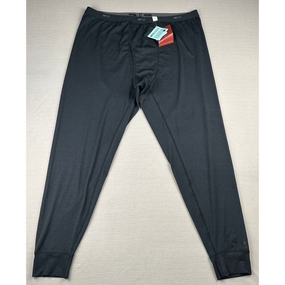 REI MTS Performance Underwear Mens XXL Black Base Layer Bottoms Long Johns NWT
